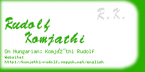 rudolf komjathi business card